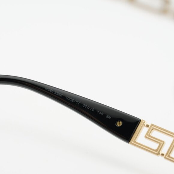 Versace VE2298 100287 Sunglasses Gold Rectangle Frame, Dark Grey Lenses main image 5
